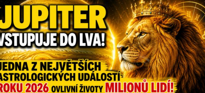 Jupiter vstupuje do Lva. Jedna z nejv�t��ch astrologick�ch ud�lost� roku 2026 ovlivn� �ivoty milion� lid�