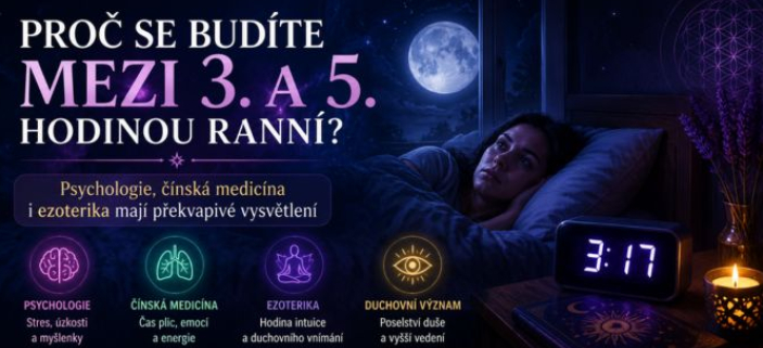 Pro� se bud�te mezi 3. a 5. hodinou rann�? Psychologie, ��nsk� medic�na i ezoterika maj� vysv�tlen�