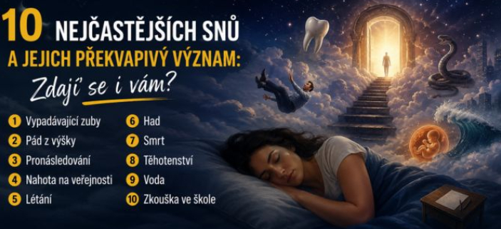 10 NEJ�AST�J��CH SN� A JEJICH P�EKVAPIV� V�ZNAM: ZDAJ�