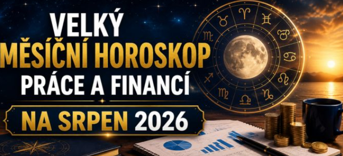 VELK� HOROSKOP PR�CE A FINANC� NA SRPEN 2026! P�IJDE